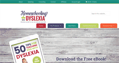 Desktop Screenshot of homeschoolingwithdyslexia.com