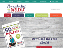 Tablet Screenshot of homeschoolingwithdyslexia.com